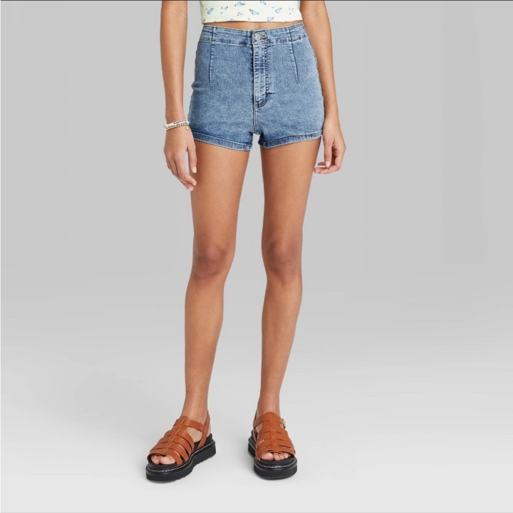 NWT Women's Super-High Rise Jean Shorts -Wild Fable